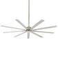 Minka-Aire Xtreme 72" Ceiling Fan in Brushed Nickel, , large
