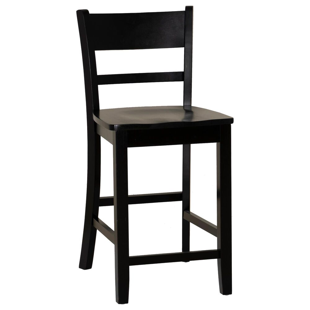 Linon Home Decor Torino Villa Counter Stool in Black, , large