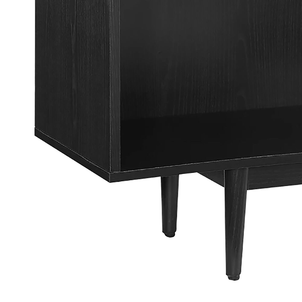 Crosley Furniture Liam Record Storage Console in Black NFM