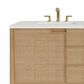James Martin Vanities Solene 72" Double Bathroom Vanity in Seaside Oak with 3 cm Lime Delight Quartz Top and Rectangular Sinks, , large