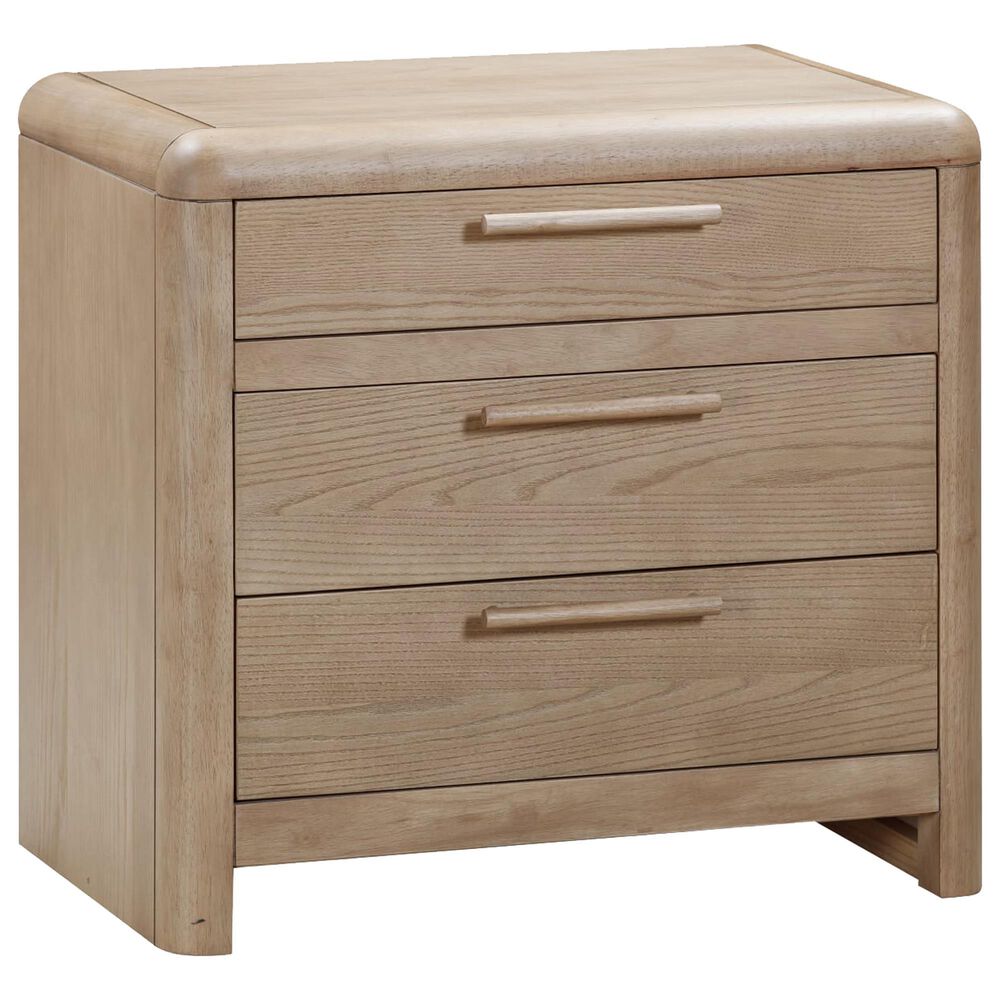 Urban Home Furano King Upholstered Bed and Two Nightstands in Ginger and Burn, , large