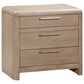 Urban Home Furano King Upholstered Bed and Two Nightstands in Ginger and Burn, , large
