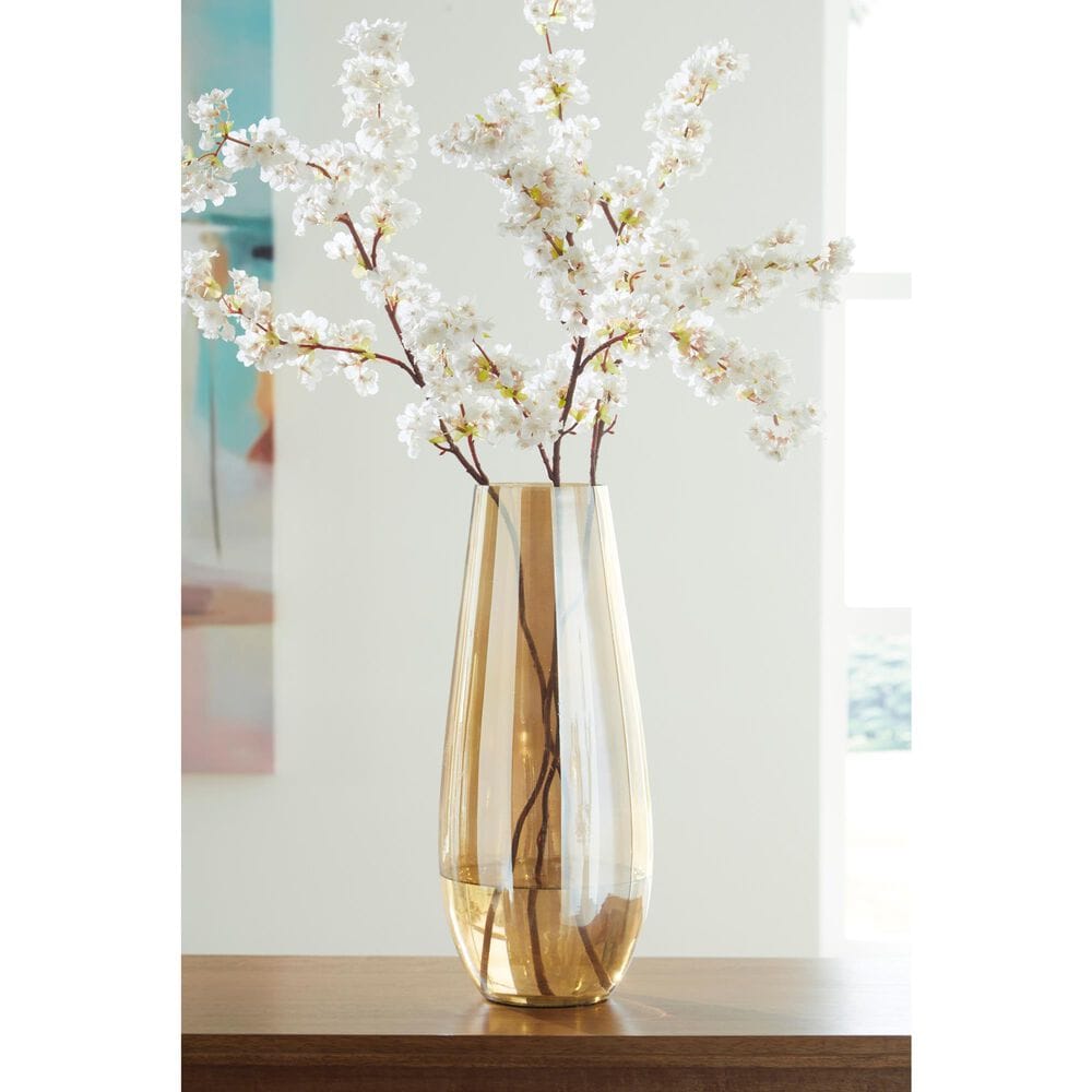 Ashley Rhettman 18&quot; Vase in Amber, , large