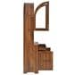 HOMLUX 75" Arched Kitchen Pantry Cabinet with LED Light in Walnut, , large