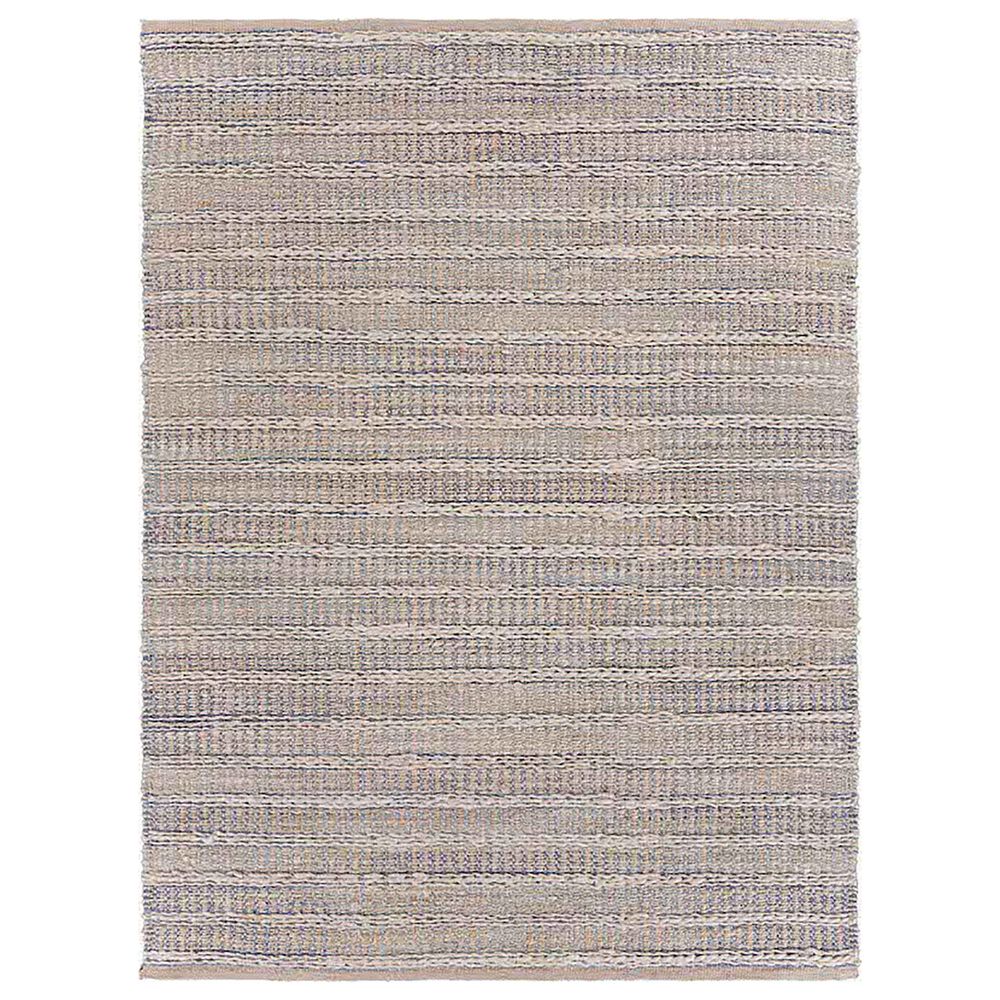 L&R Resources Bleached Naturals 5' x 7'9" Blue Area Rug, , large