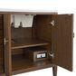James Martin Vanities Myrrin 72" Double Vanity in Mid-Century Walnut with 3 cm White Zeus Quartz Top, , large