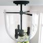 Hunter Sacha 3-Light Semi-Flush Mount in Natural Iron, , large