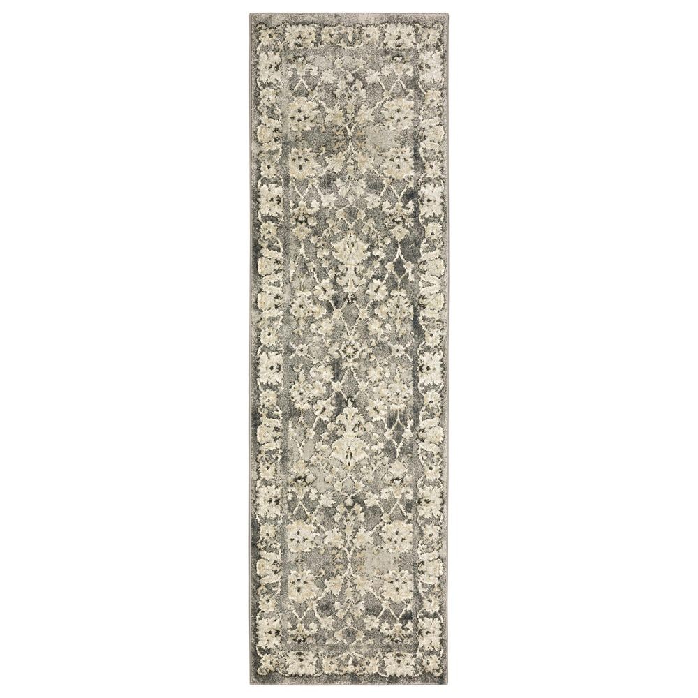 Oriental Weavers Florence Hialeah 1002E 2"3" x 7"6" Grey Runner, , large