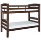 Linon Home Decor Levi Twin Over Twin Bunk Bed in Espresso, , large