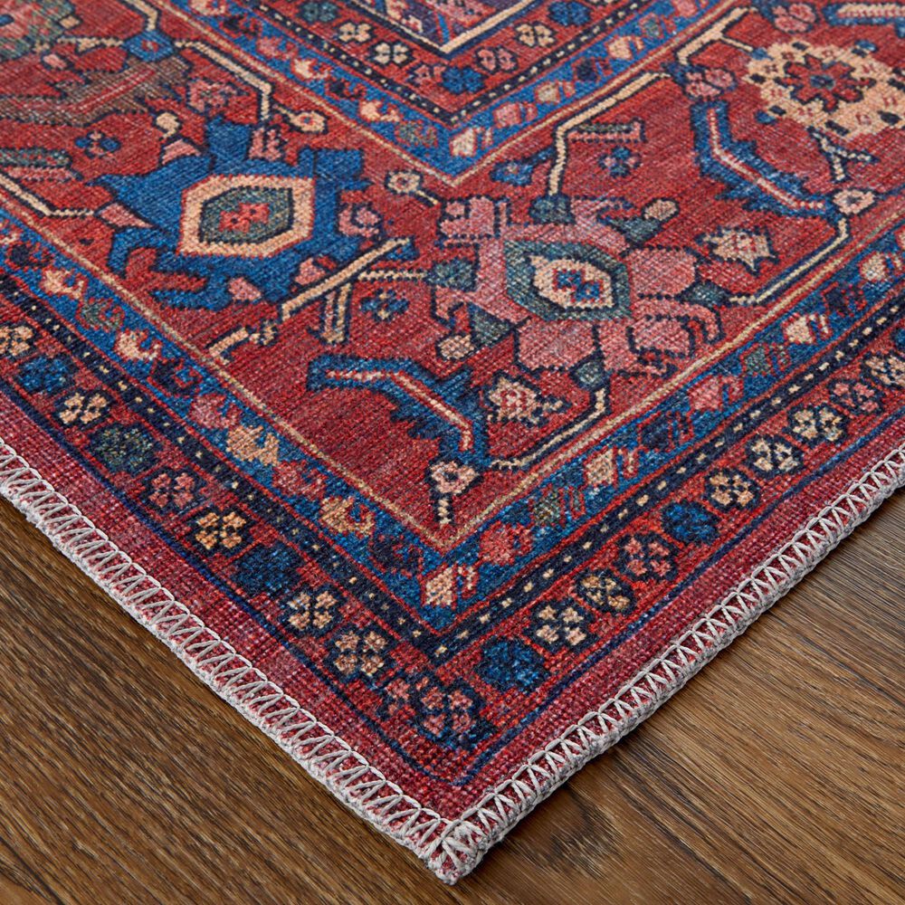Feizy Rawlins 3&#39;11&quot; x 6&#39; Beige and Red Area Rug, , large