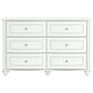 Ashley Kozlani 6-Drawer Dresser and Mirror in White, , large