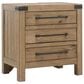 Millenium Ridgester King Panel Bed with Two Nightstands in Light Brown with USB Ports, , large