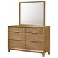 Crown Mark Florian 4 Piece Queen Storage Bed in Light Brown, , large