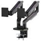 MSI Dual Monitor Mounting Arms in Matte Black and Painted Gray, , large
