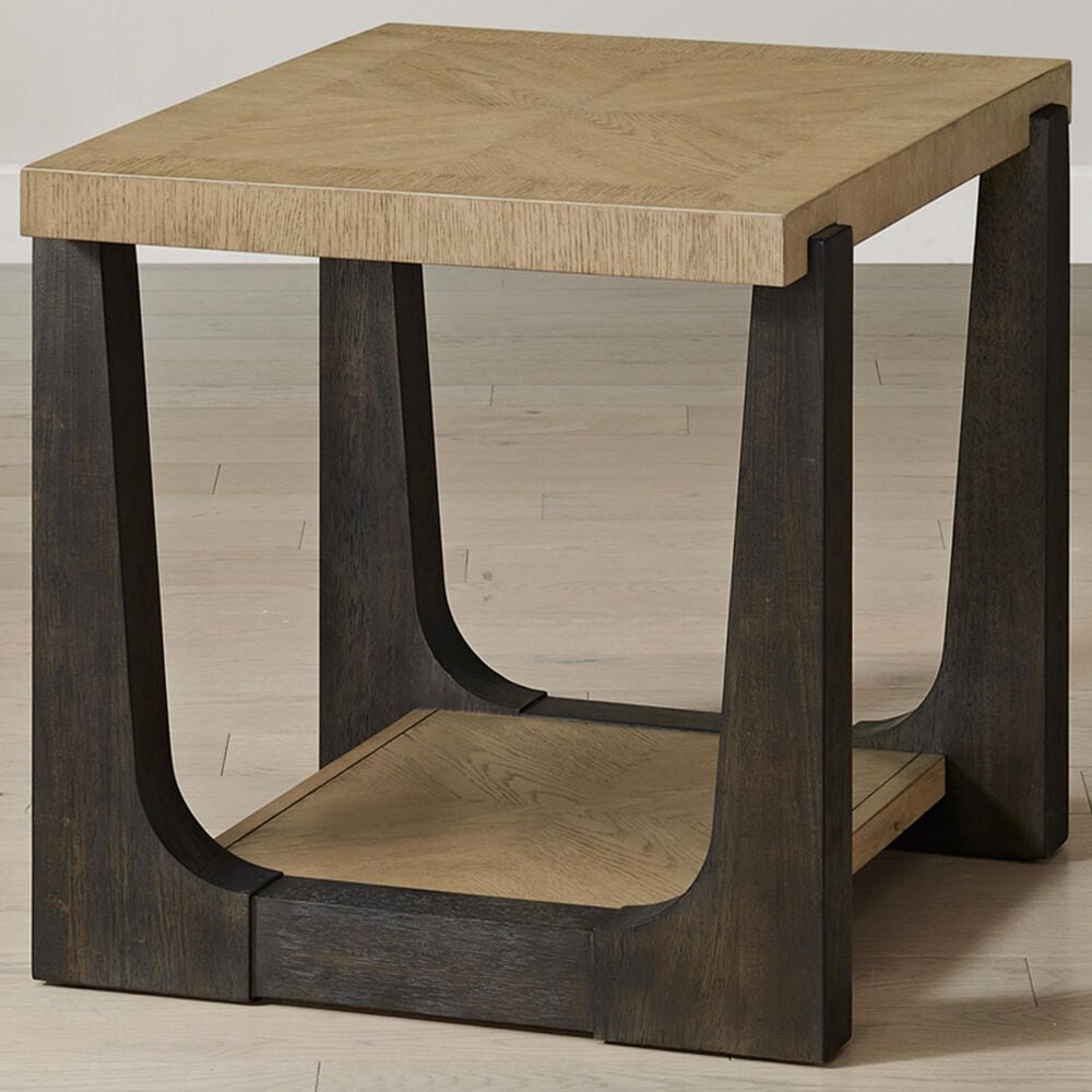 Golden Wave Furniture Sutton Place End Table in Caramel and Cocoa, , large
