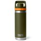 YETI Rambler 18 Oz Water Bottle with Color-Blocked Flip Chug Cap in Olive and King Crab Orange, , large