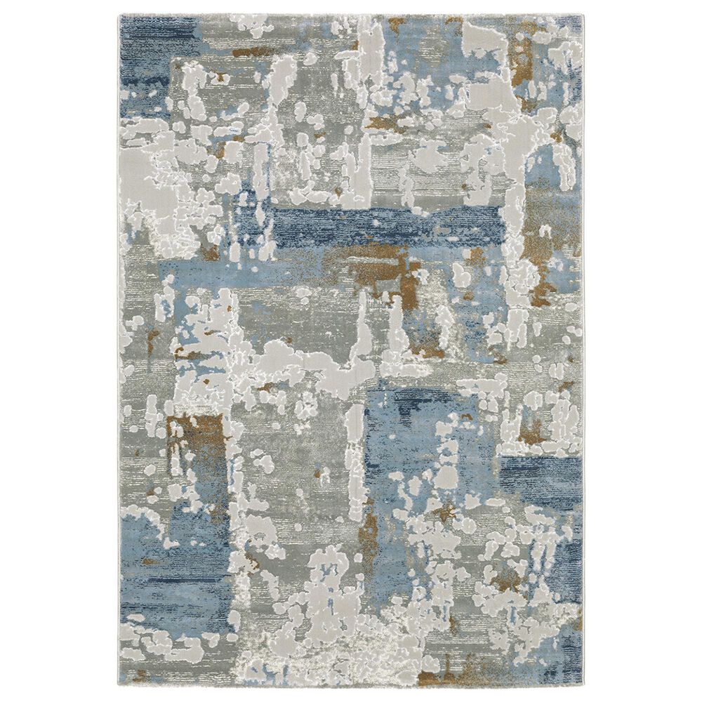 Oriental Weavers Easton Abstract Chaos 5"3" x 7"6" Grey Area Rug, , large