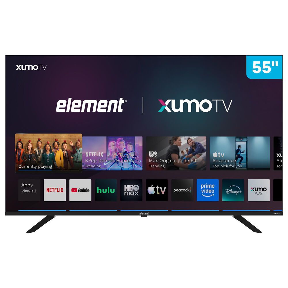 Element 55" 4K UHD HDR Xumo - Smart TV with 2.1 Channel Soundbar System in Black, , large