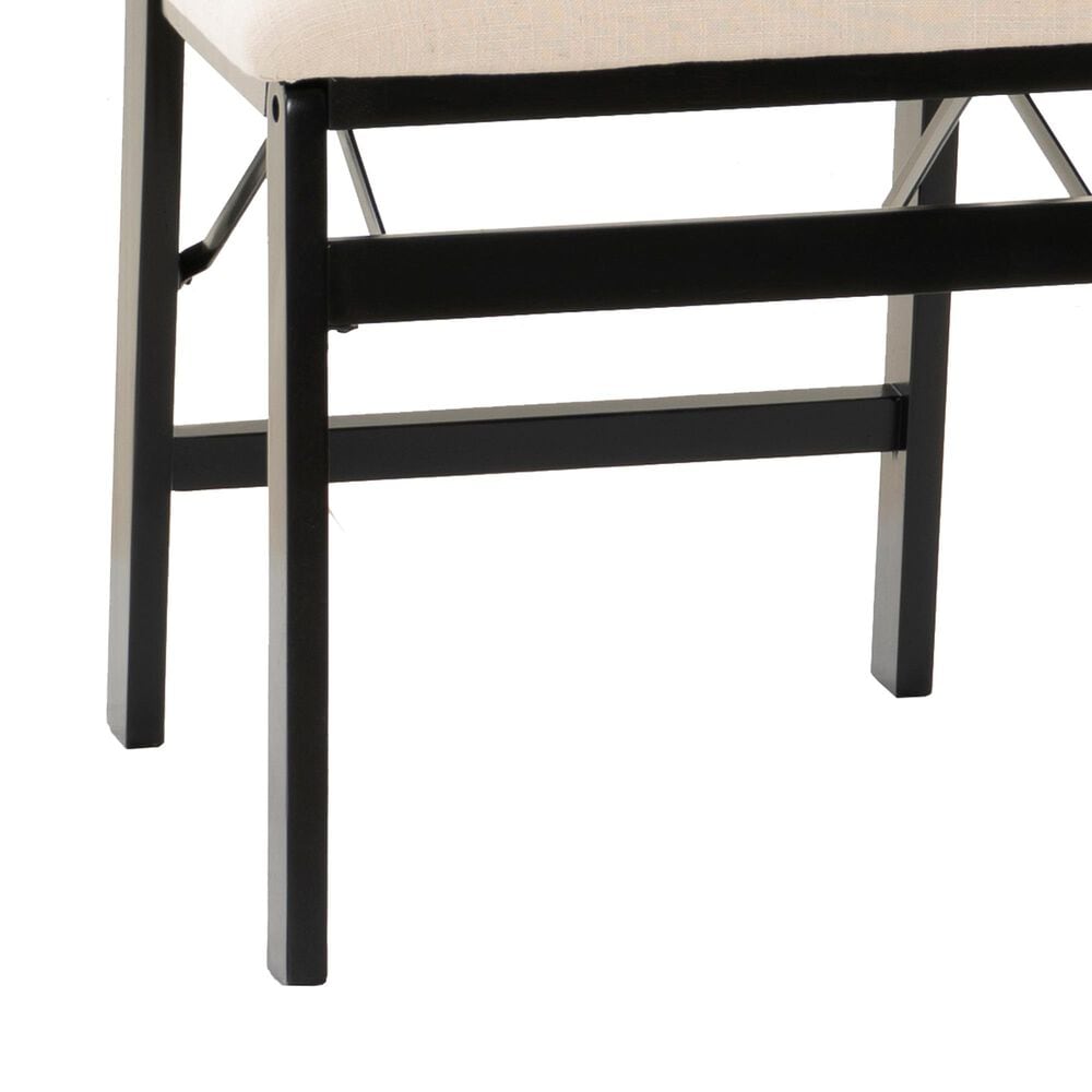 Linon Home Decor Bauer Cane Folding Side Chair in Black, , large