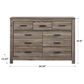 Ashley Zelen 7 Drawer Dresser in Warm Gray, , large