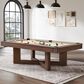 Imperial Ashford 8" Pool Table in Dark Walnut Finish and Khaki Felt Cloth , , large