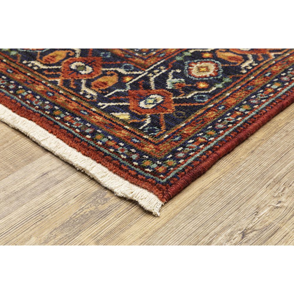 Oriental Weavers Lilihan Medallion 001C6 2&#39;6&quot; x 12&#39; Red and Blue Runner, , large