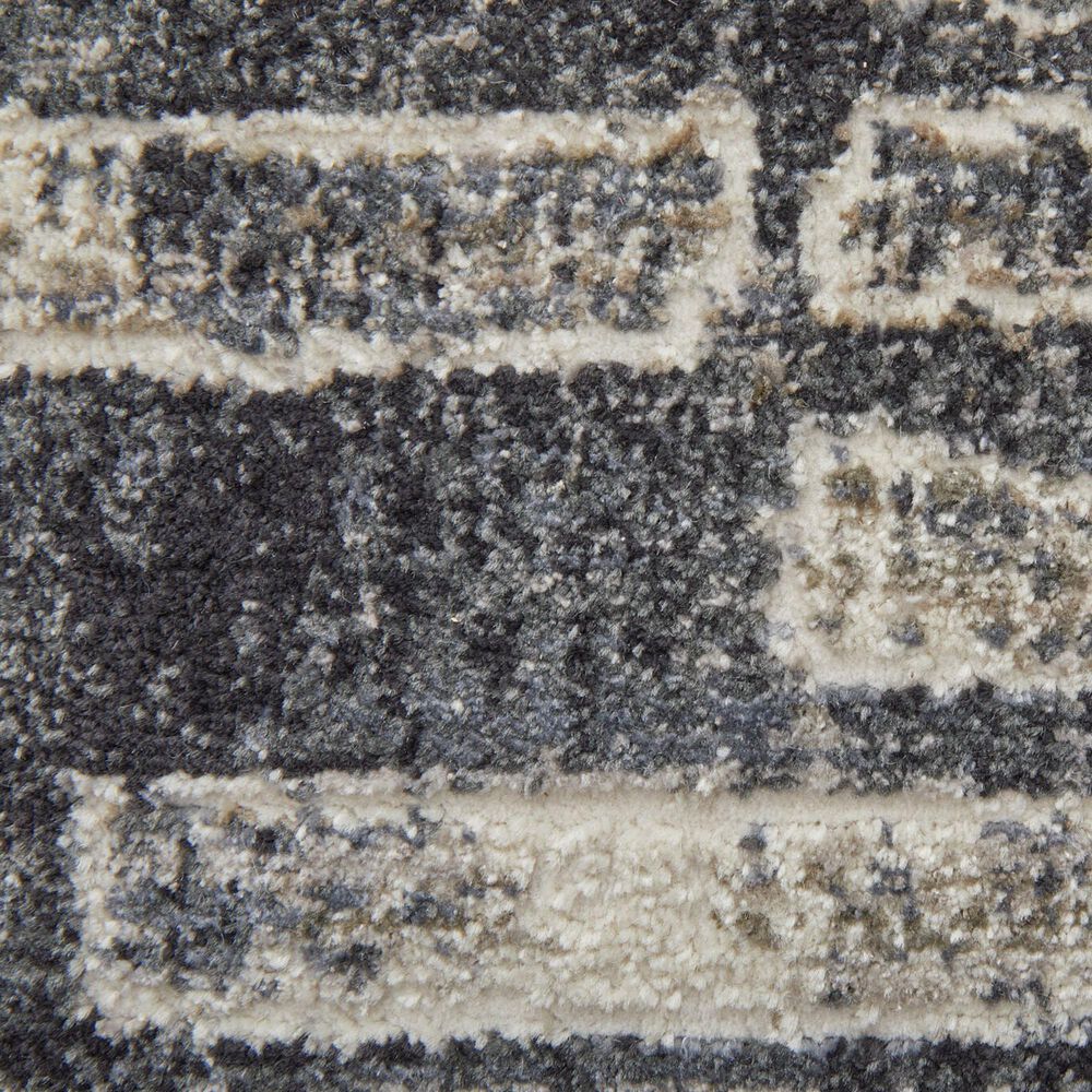 Feizy Kano 5&#39;3&quot; x 7&#39;6&quot; Charcoal Area Rug, , large