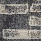 Feizy Kano 5"3" x 7"6" Charcoal Area Rug, , large