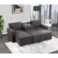 Global Furniture USA Pull-Out Sofa W/Reversible Chaise, , large