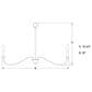 Vaxcel Annabelle 6-Light Chandelier in Matte Black and Brushed Walnut, , large