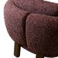 Furniture of America Premier Accent Chair in Burgundy Tweed, , large