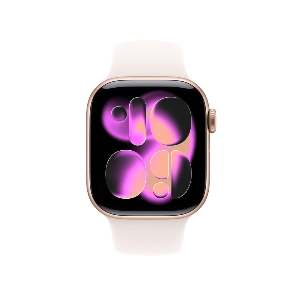 Apple Watch Series 11 &#40;GPS&#41; 42mm Rose Gold Aluminum Case with Light Blush Sport Band - M/L - Rose Gold - &#40;2025&#41;&#40;Pre-Order&#41;, , large