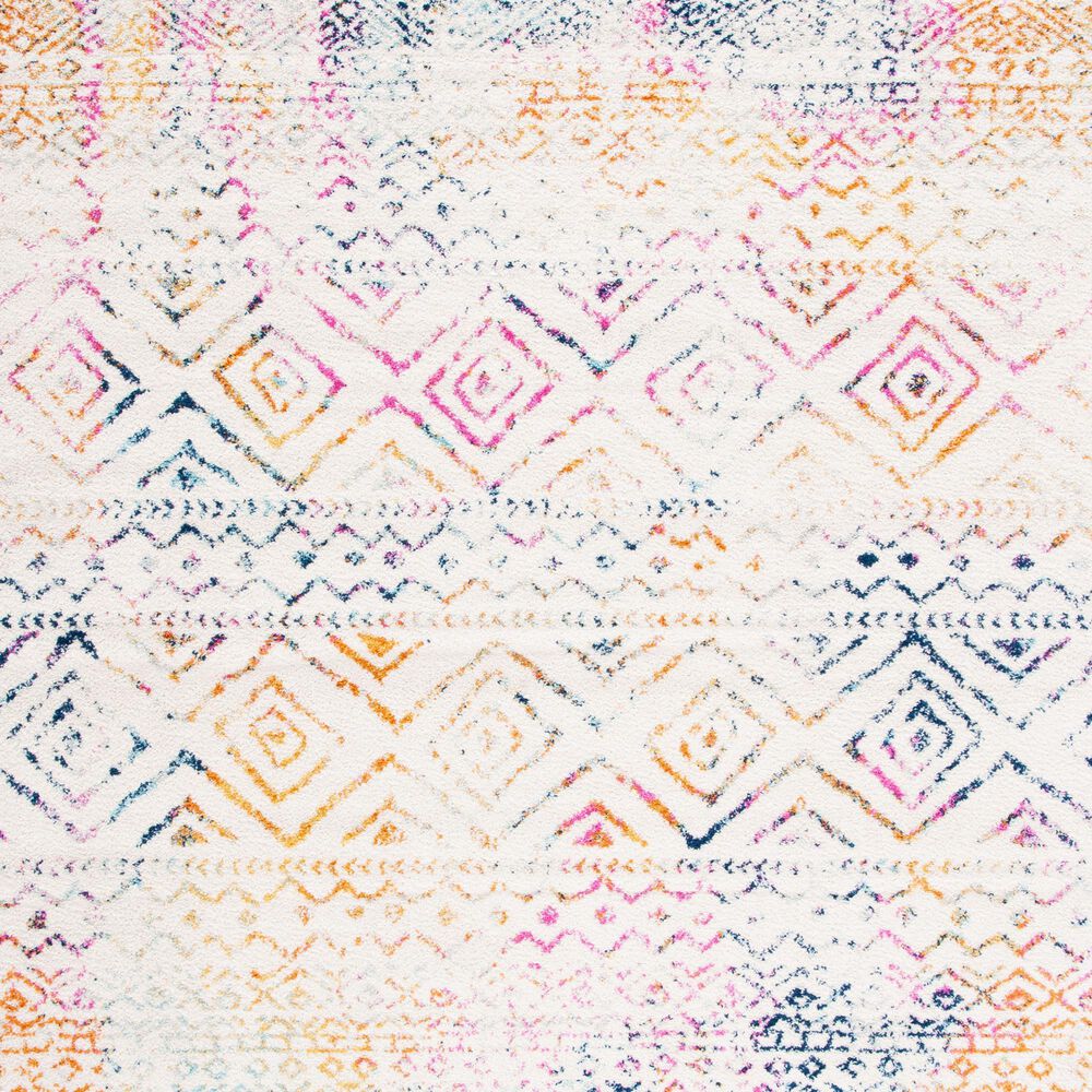 Safavieh Tulum 2&#39; x 9&#39; Ivory and Fuchsia Runner, , large
