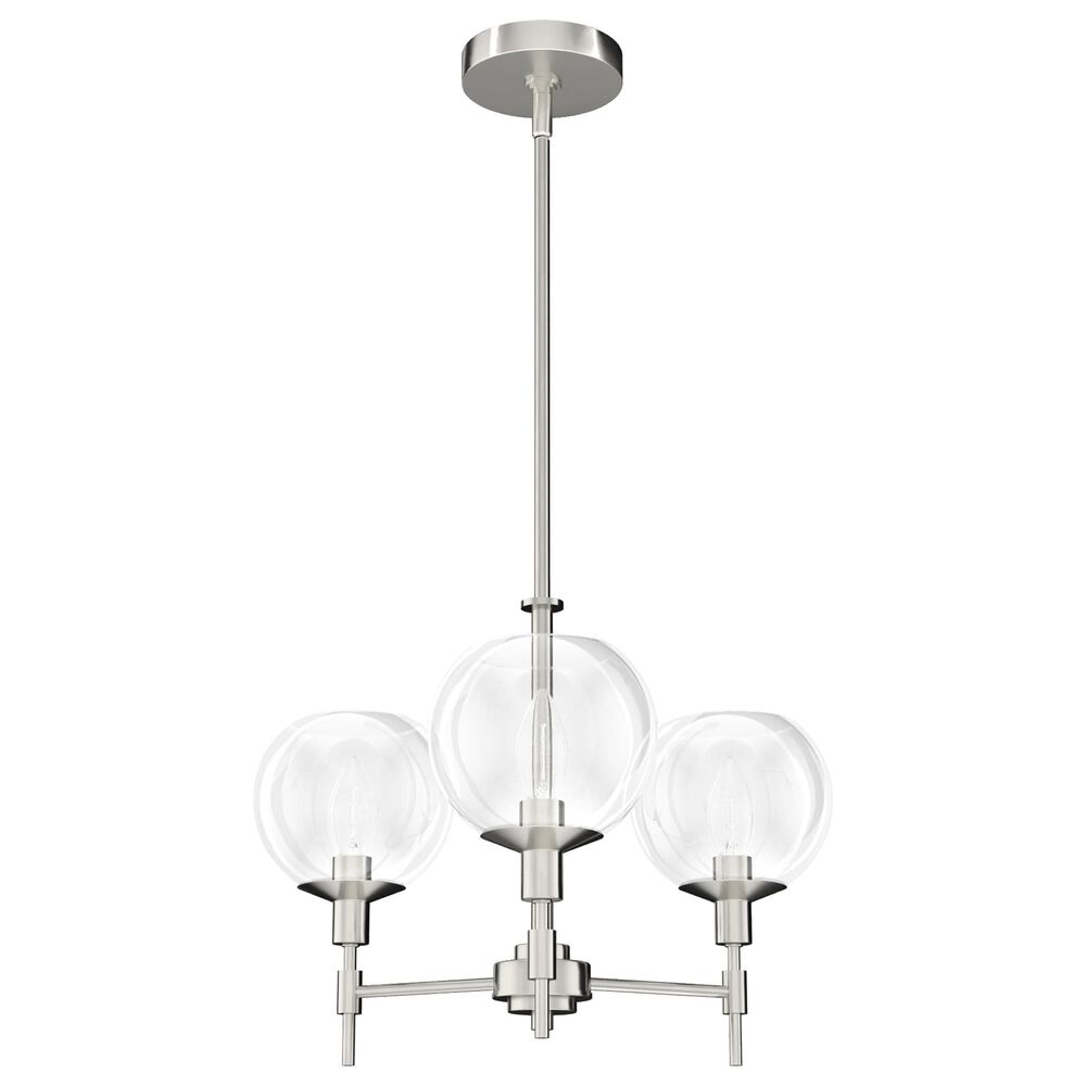 Hunter Xidane 3-Light Chandelier in Brushed Nickel, , large