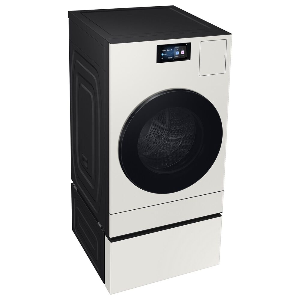 Samsung Bespoke 27" Laundry Combo Pedestal with Storage Drawer in Ivory, , large