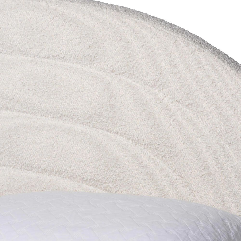 Baxton Studio Pelagia Queen Platform Bed in Cream, , large