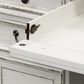 Belle Furnishings Magnolia Manor Jr Executive Desk in White, , large