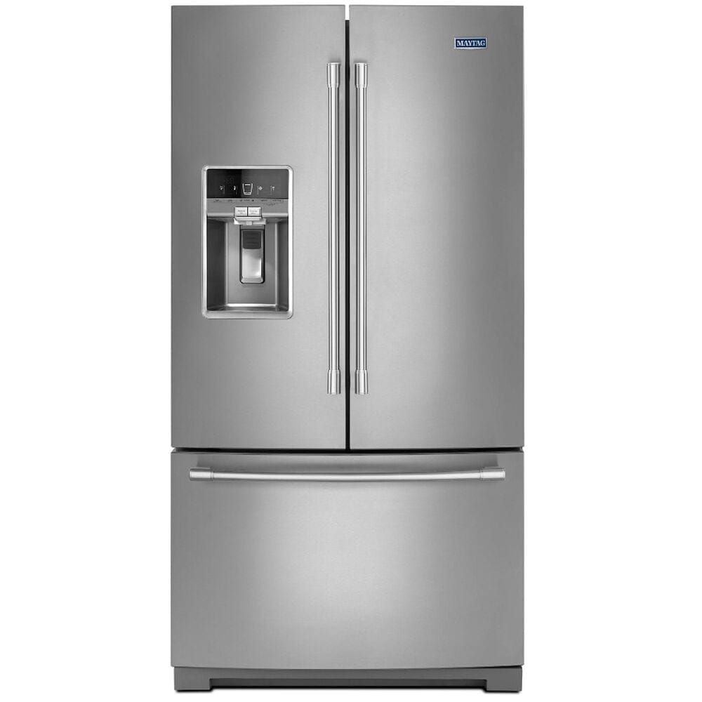Maytag 26.8 Cu. Ft.  36" Wide French Door Refrigerator in Fingerprint Resistant Stainless Steel, , large