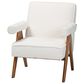 Baxton Studio Georgina Accent Chair in Cream, , large