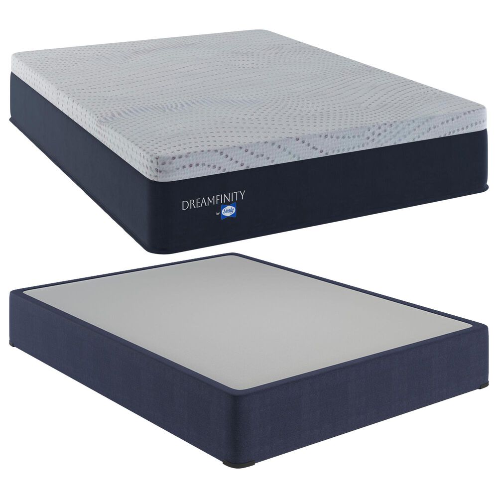 Dreamfinity by Sealy Hybrid 2 Medium Twin Mattress with High Profile Box Spring, , large