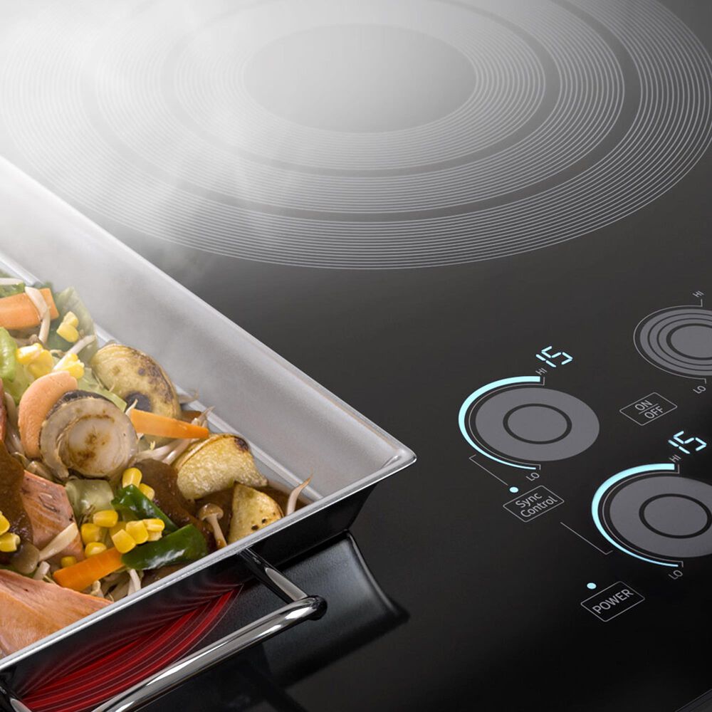 Samsung 2-Piece Kitchen Package with Bespoke 30" Combination Wall Oven and 36" Electric Cooktop in Stainless Steel, , large