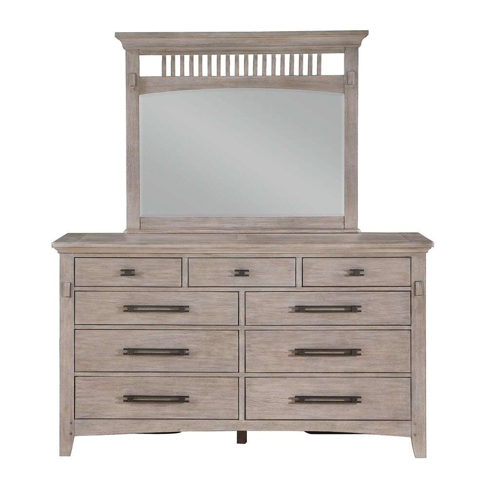 Davis International Captain"s 9-Drawer Dresser Only in Light Oak, , large