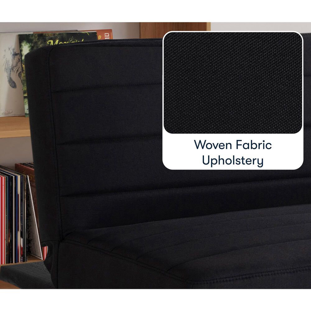Lifestyle Solutions Dakota Convertible Sofa in Black, , large