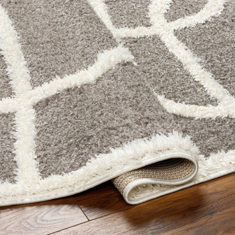 Surya Rodos Abstract 5&#39;3&quot; x 7&#39; Charcoal, White, Sage Area Rug, , large