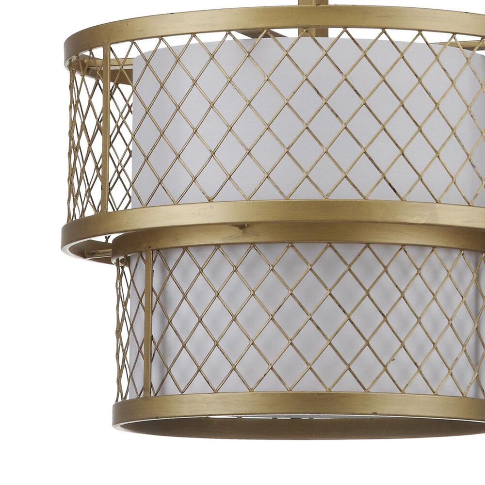 Safavieh Evie 6-Light 17" Adjustable Pendant in Antique Gold, , large