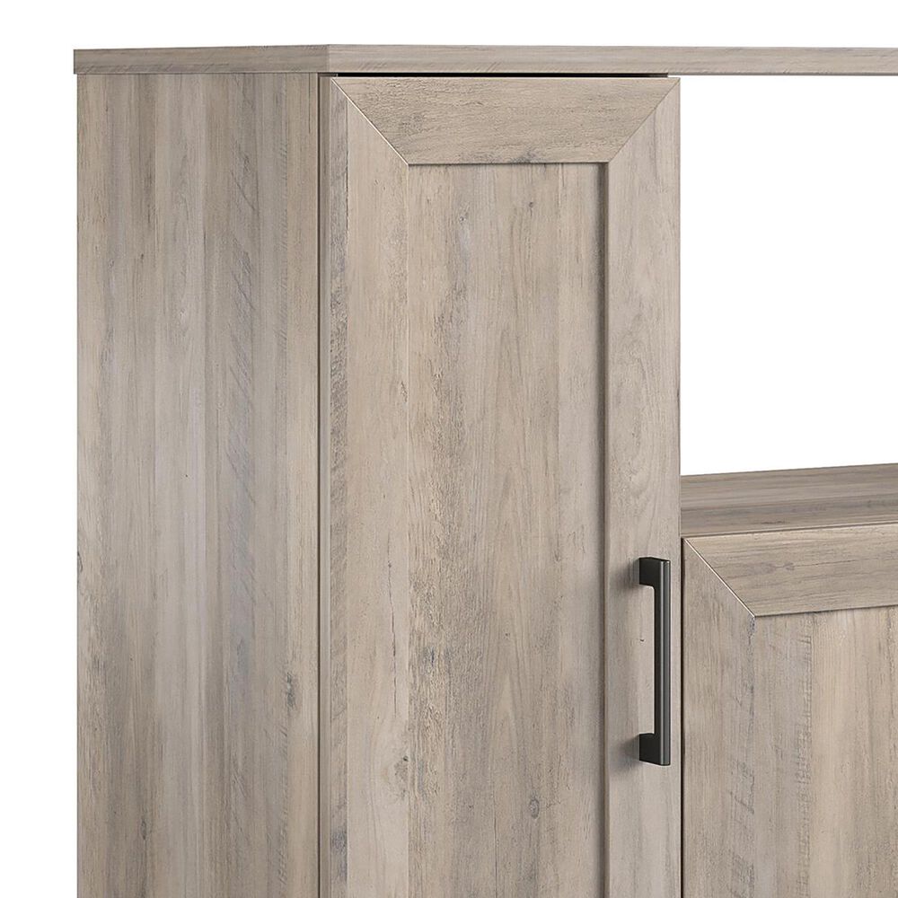 DHP Delany Microwave Stand in Gray Oak and Black, , large