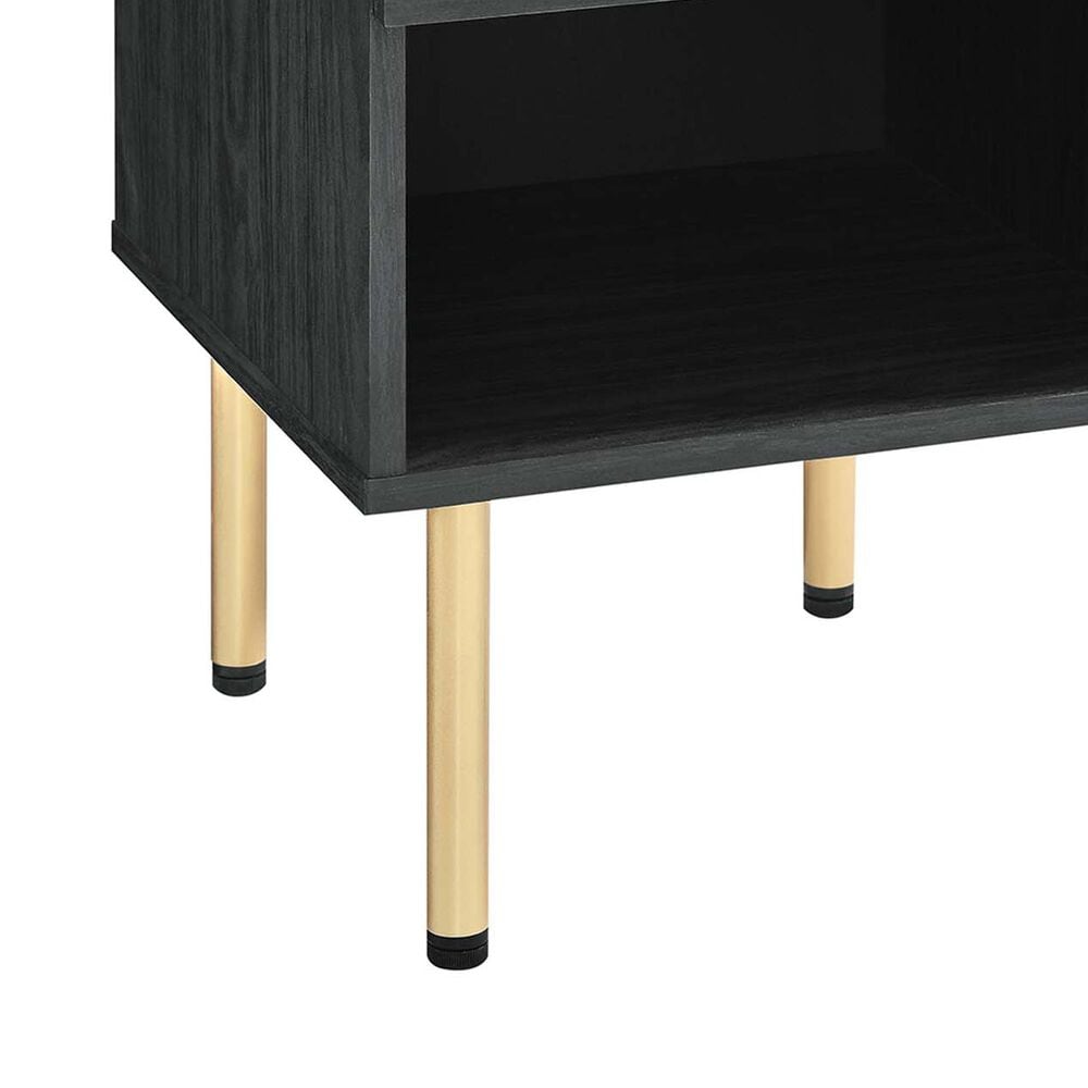 Modway Chaucer 1 Drawer and Shelf Nightstand in Black, , large