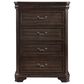 New Heritage Design Lyndhurst 5-Piece Queen Bedroom Set in Walnut Brown, , large