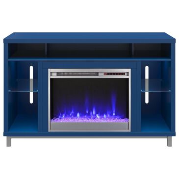 DHP Norton 48" TV Stand with Fireplace in Navy, , large