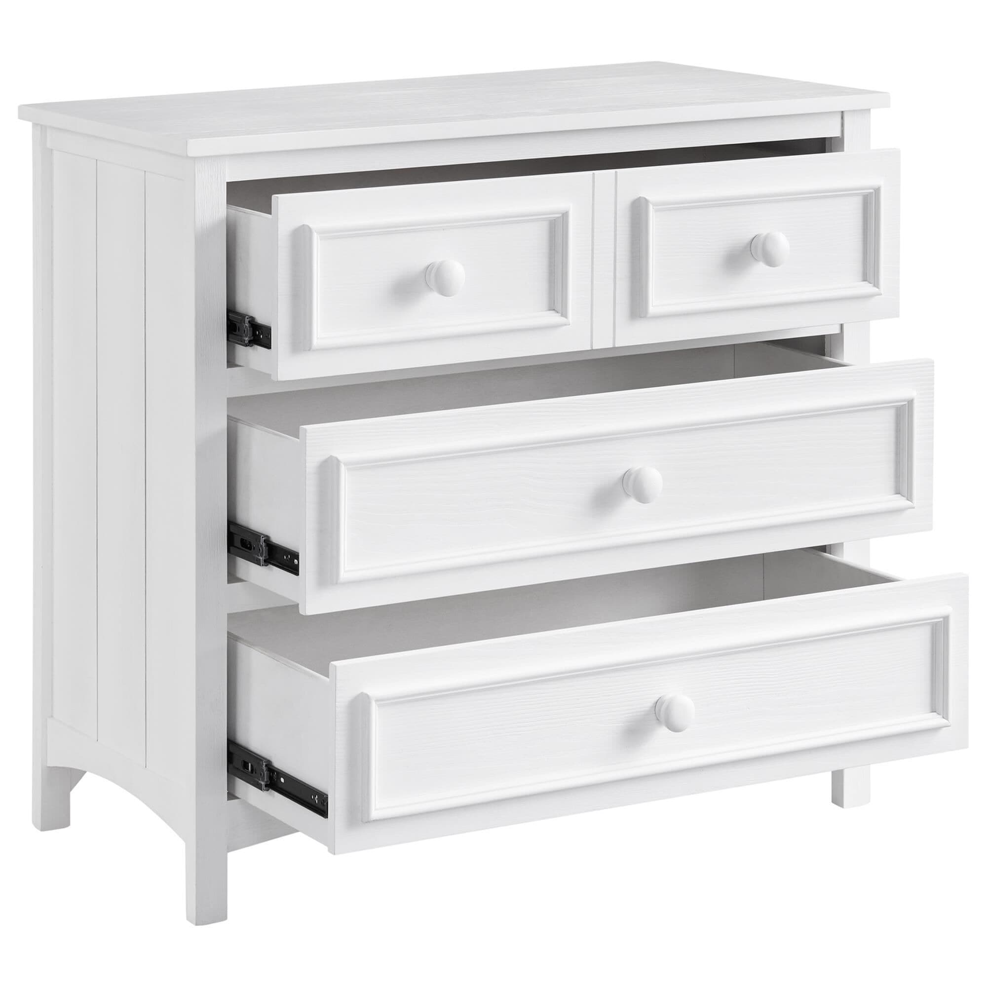 Oxford Baby Bennett 3 Drawer Dresser in Rustic White NFM